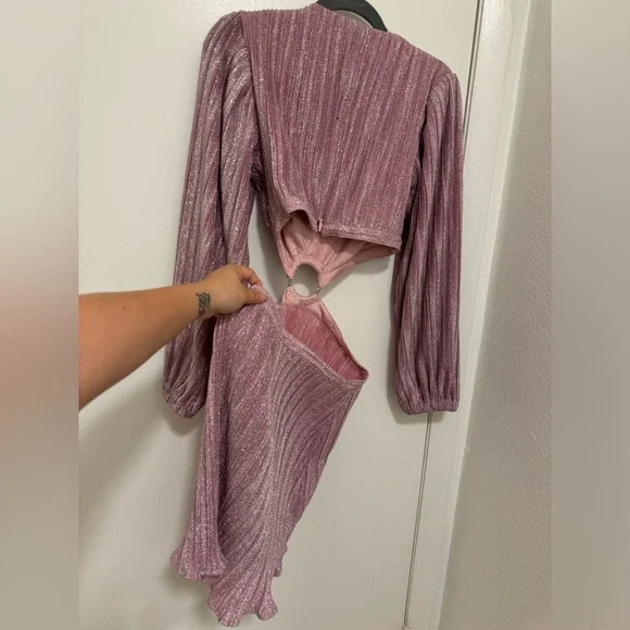 SUBOO Mars Long Sleeve Cut Out Mini Dress Size XS - Picture 4 of 6